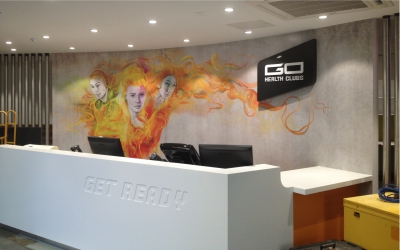 Go Health Go Health wall signage